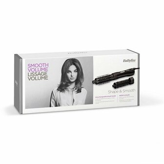 Babyliss AS82E Shape and Smooth F&ouml;hnborstel 800W Zwart