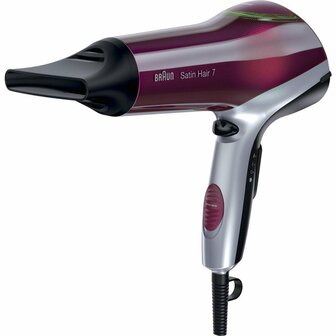 Braun HD770 Satin Hair 7 Colour F&ouml;hn 2200W Rood/Zilver