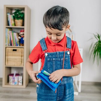 Super Mario Portemonnee Blauw/Rood