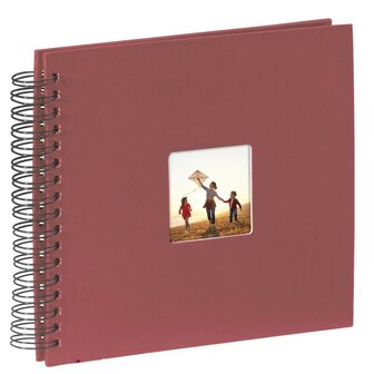 Hama Spiraalalbum Fine Art 28x24 cm 50 Zwarte Pagina&#039;s Rood