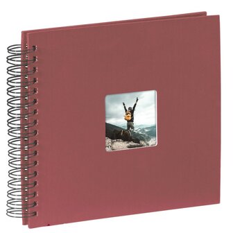 Hama Spiraalalbum Fine Art 28x24 cm 50 Zwarte Pagina&#039;s Rood