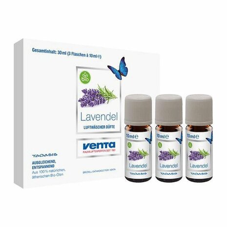 Venta Bio Lavendel Geurolie voor Venta Airwasher 3x10 ml