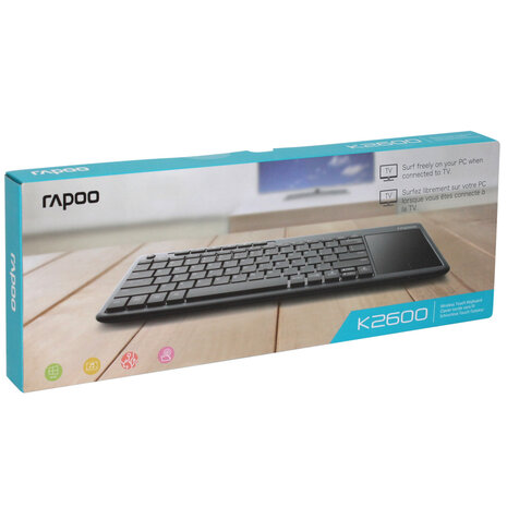 Rapoo Toetsenbord Touchpad Grey 2600