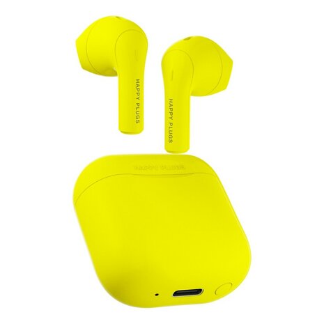 Happy Plugs Hoofdtelefoon True Wireless Joy Neon Geel