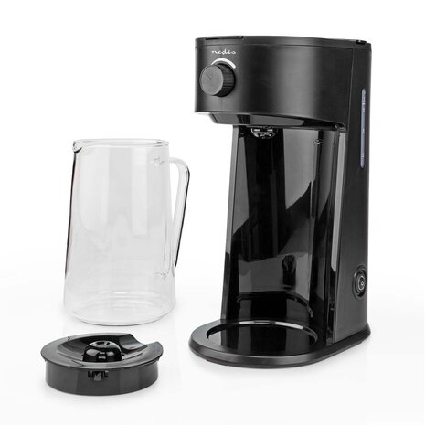 Nedis KAICM200FBK IJskoffie & IJsthee Maker Filter Koffie 2.5 L 6 Kopjes Zwart