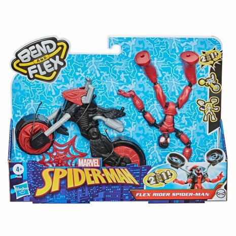 Spiderman Bend and Flex Rider Figuur + Motor