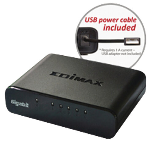 Edimax ES-5500G V3 Netwerk Schakelaar Gigabit 5 Poorten