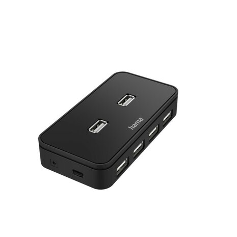 Hama USB-hub 7-poorts USB 2.0 480 Mbit/s Incl. Kabel En Netadapter