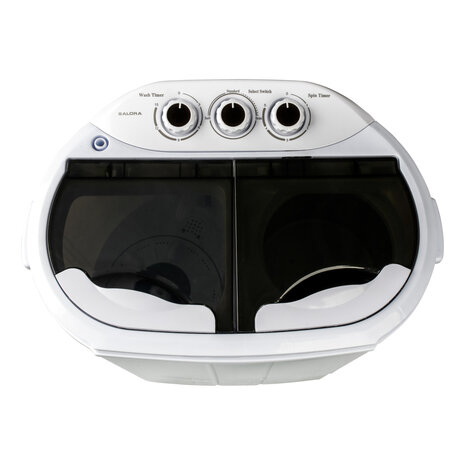 Salora WMR3700TWIN Compacte Wasmachine Wit/Zwart