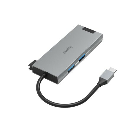 Hama USB-C-hub Multiport 5-poorts 2x USB-A USB-C HDMI™ LAN/ethernet