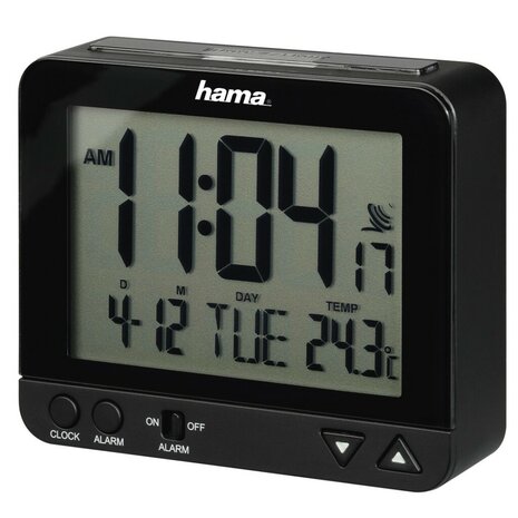 Hama Radiogestuurde Wekker RC 550 Met Nachtlicht-functie