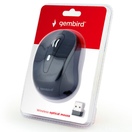 Gembird Gmb Muis Draadloos Zwart 6b-01