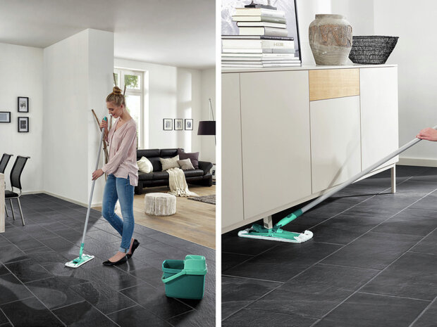 Leifheit 55379 Combi Clean Vloerwisser M 33 cm Compleet Systeem Micro Duo + Static Plus