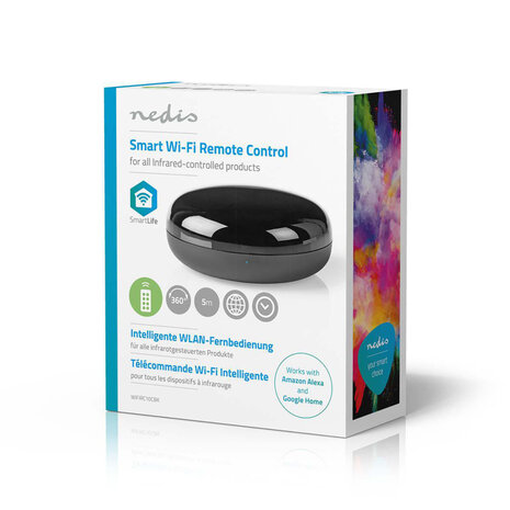 Nedis WIFIRC10CBK Wi-fi Smart Universele Afstandsbediening Infrarood Usb-gevoed