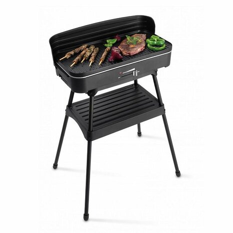 Fritel BBQ2246 Elektrische BBQ en Tafelgrill Zwart