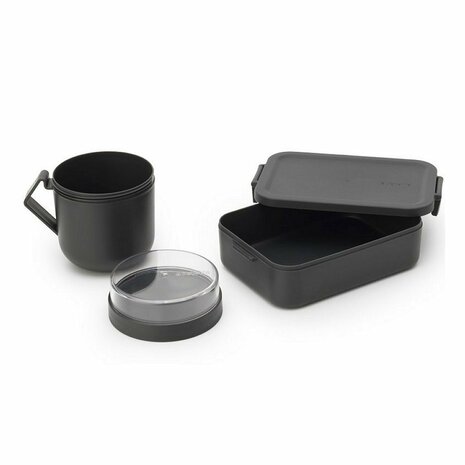 Brabantia Make & Take Lunchset 2-delig Donkergrijs