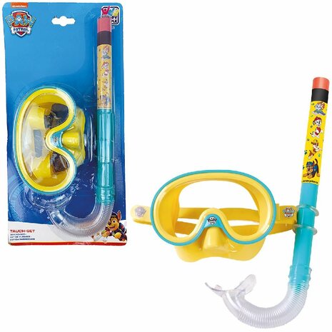 Paw Patrol Kinder Snorkelset Blauw/Geel