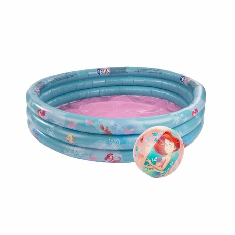 Disney Princess 3 Rings Zwembad Ariel + Strandbal Blauw/Roze