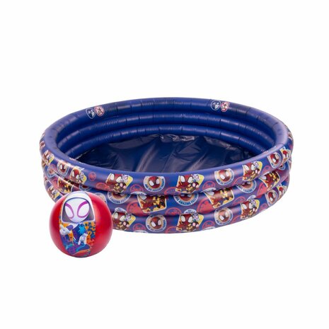 Disney Spidey and Friends 3 Rings Zwembad + Strandbal Donkerblauw/Rood