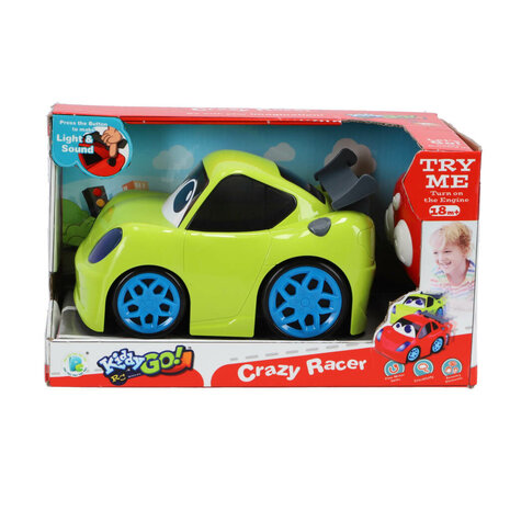 Kiddygo RC Crazy Racer Sport Auto 19 cm + Licht en Geluid Geel