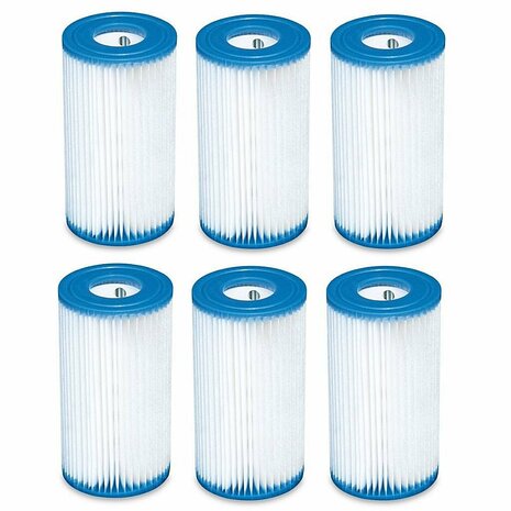 Intex 29000 Filter Cartridge Type A 6 Stuks voor Zwembad 244/305/366 cm