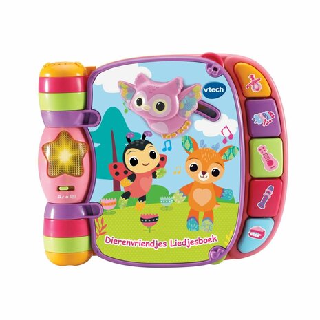 VTech Dierenvriend Liedjesboek + Licht en Geluid Roze