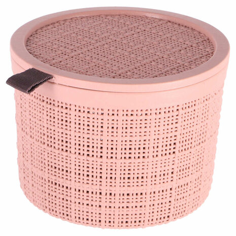 Curver Opbergmand Jute-Look Rond 2L Roze