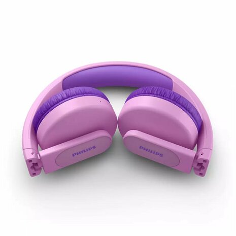 Philips TAK4206PK/00 Draadloze On-Ear Koptelefoon voor Kinderen + LED-Licht Roze