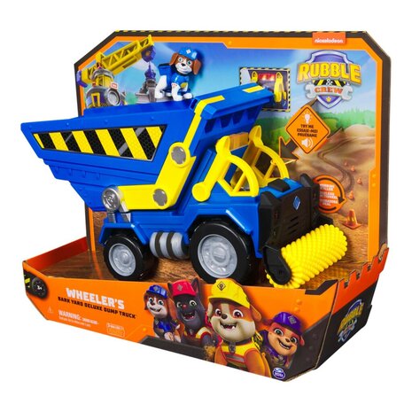 Paw Patrol Rubble and Crew Vuilniswagen + Licht en Geluid