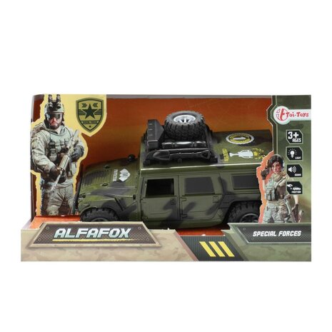 Toi-Toys Militair Voertuig + Licht en Geluid Assorti