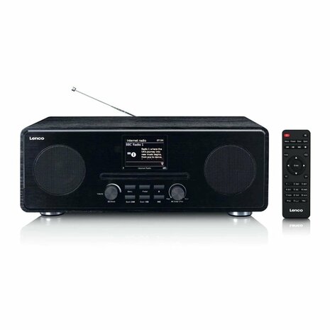 Lenco DIR-260BK DAB+ Internet Radio/CD-Speler Hout/Zwart