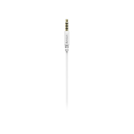 Hama Oordopjes Intense In-ear Microfoon Platte Kabel Wit