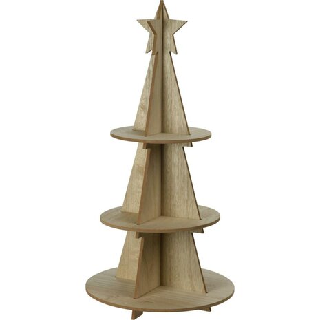 Etagere Houten Kerstboom 29x60 cm