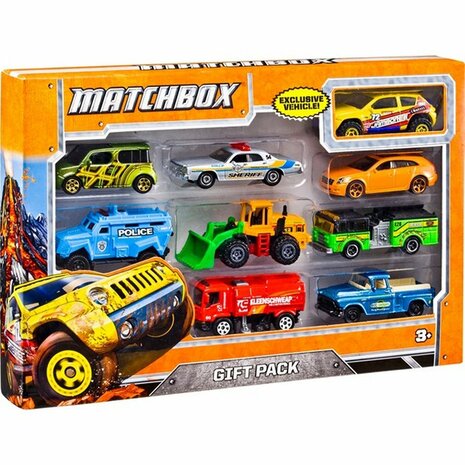 Matchbox Geschenkenset met 10 Voertuigen Assorti