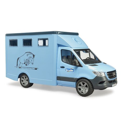 Bruder 02674 Mercedes Benz Diertransporter + Paard