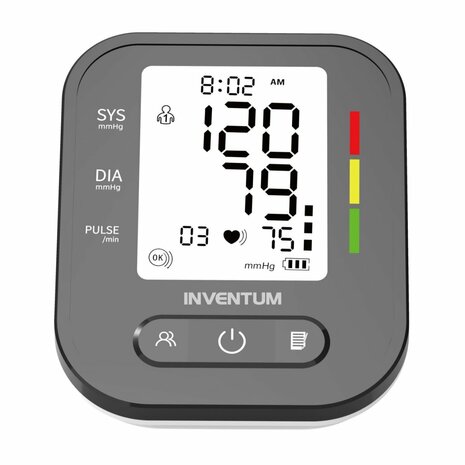 Inventum BDA435 Bloeddrukmeter Bovenarm Zwart/Wit