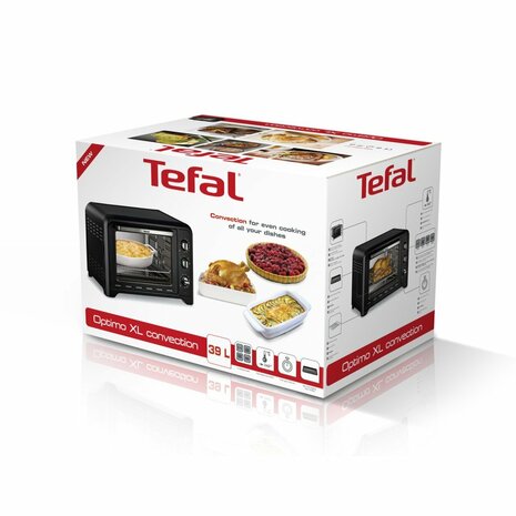 Tefal OF484811 Optimo Heteluchtoven 39L Zwart