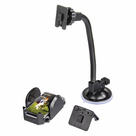 Hama 2in1 GSM-houder Voor De Auto Multi V. Vent. / Ruit 360 Graden Draaibaar