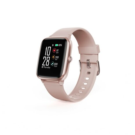 Hama Smartwatch Fit Watch 5910 GPS Waterdicht Hartslag Calorieën Rosé