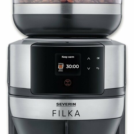 Severin KA4853 Filka Filter Koffiezetapparaat met Thermoskan Zwart/RVS