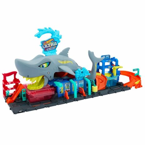 Hot Wheels City Ultra Shark Car Wash Speelset