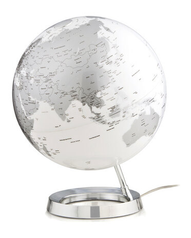 Atmosphere NR-0331F7NS-GB Globe Bright Chrome 30cm Diameter Kunststof Voet Engelstalig