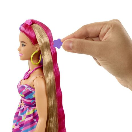 Barbie Totally Hair Pop Flower + Accessoires