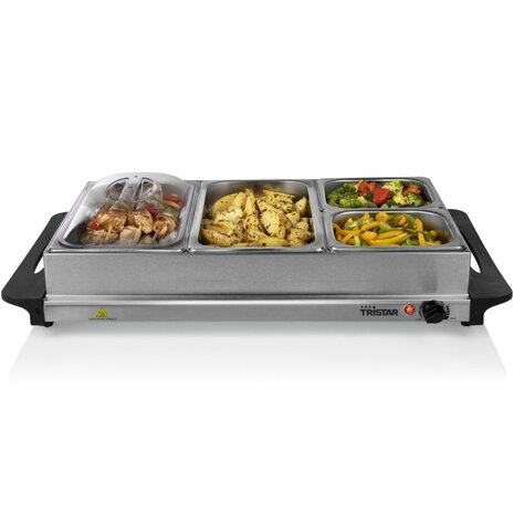 Tristar BP-6285 Buffetwarmer RVS/Zwart