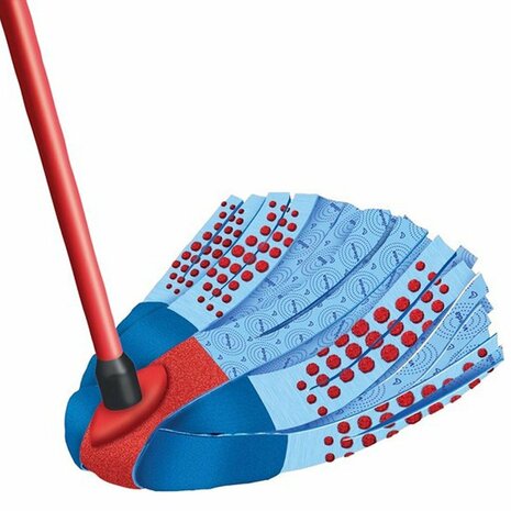 Vileda Supermocio 3Action Mop Rood/Blauw