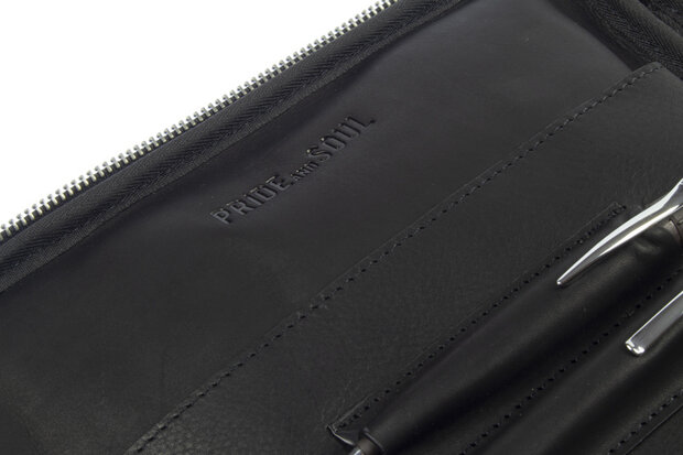 Pride and Soul JU-47533 Schrijfmap-tablethoes TERRA Zwart Leer