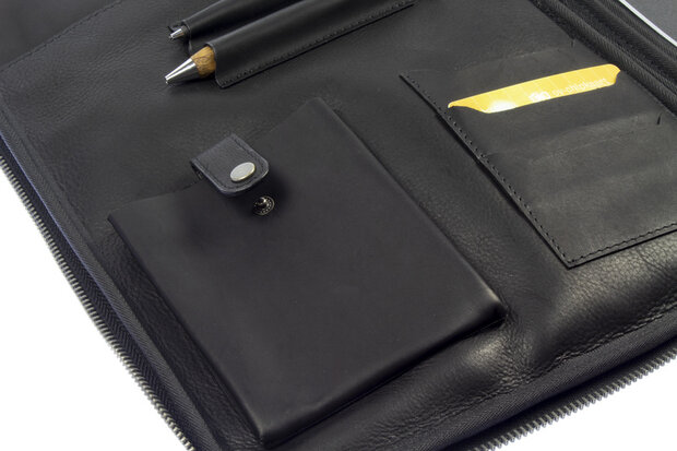 Pride and Soul JU-47533 Schrijfmap-tablethoes TERRA Zwart Leer