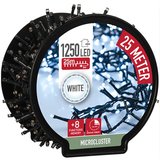 Micro Cluster met Haspel - 1250 LED - 25 meter - met timer - wit_