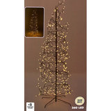 Kerstboom spiraal 150cm - 360 LED - zwart_