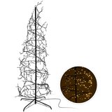 Kerstboom spiraal 180cm - 432 LED - zwart_